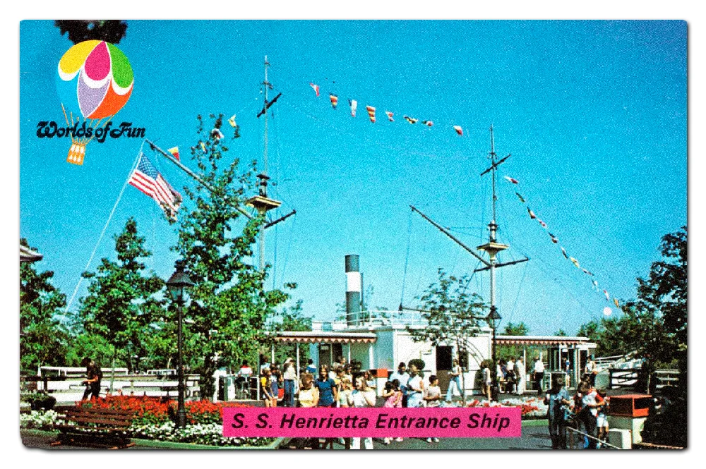Vintage postcard, S.S. Henrietta (1973–1998) .