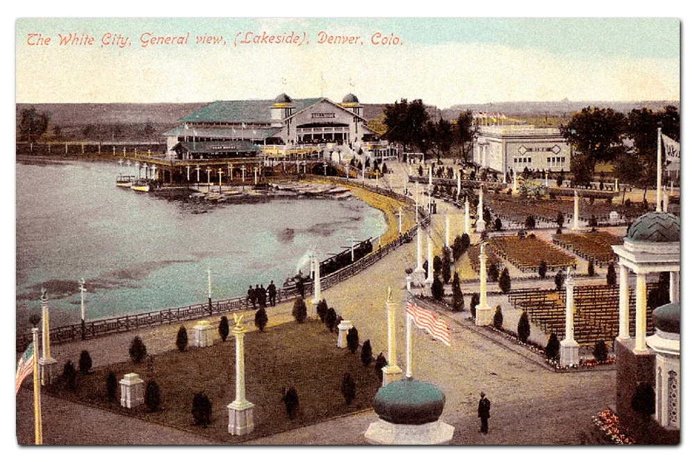 Vintage postcard, White City.