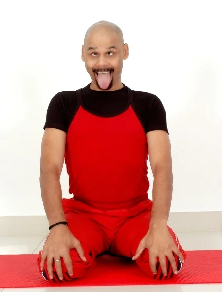 This pose is possibly the only thing more ridiculous than refusing to concede. Again, do this one seated in a chair or kneeling on the floor. 
