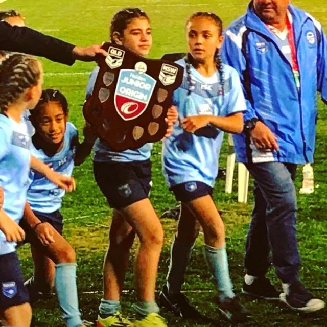 Really proud uncle post🙌🏽 representing NSW in the first female Origin Curtain raiser. A big win, 2x tries and a few big hits 👊🏽💥well done Sally #rugbyleague #nrl #NSW #origin #girlsscoretriestoo #proud #star #femalerugbyleague #blues