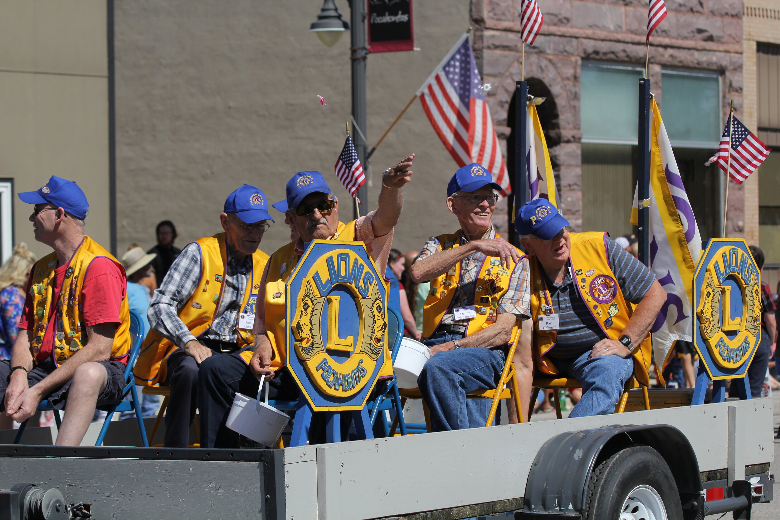 Lions Club in parade at Pocahontas Heritage Days 2017.JPG