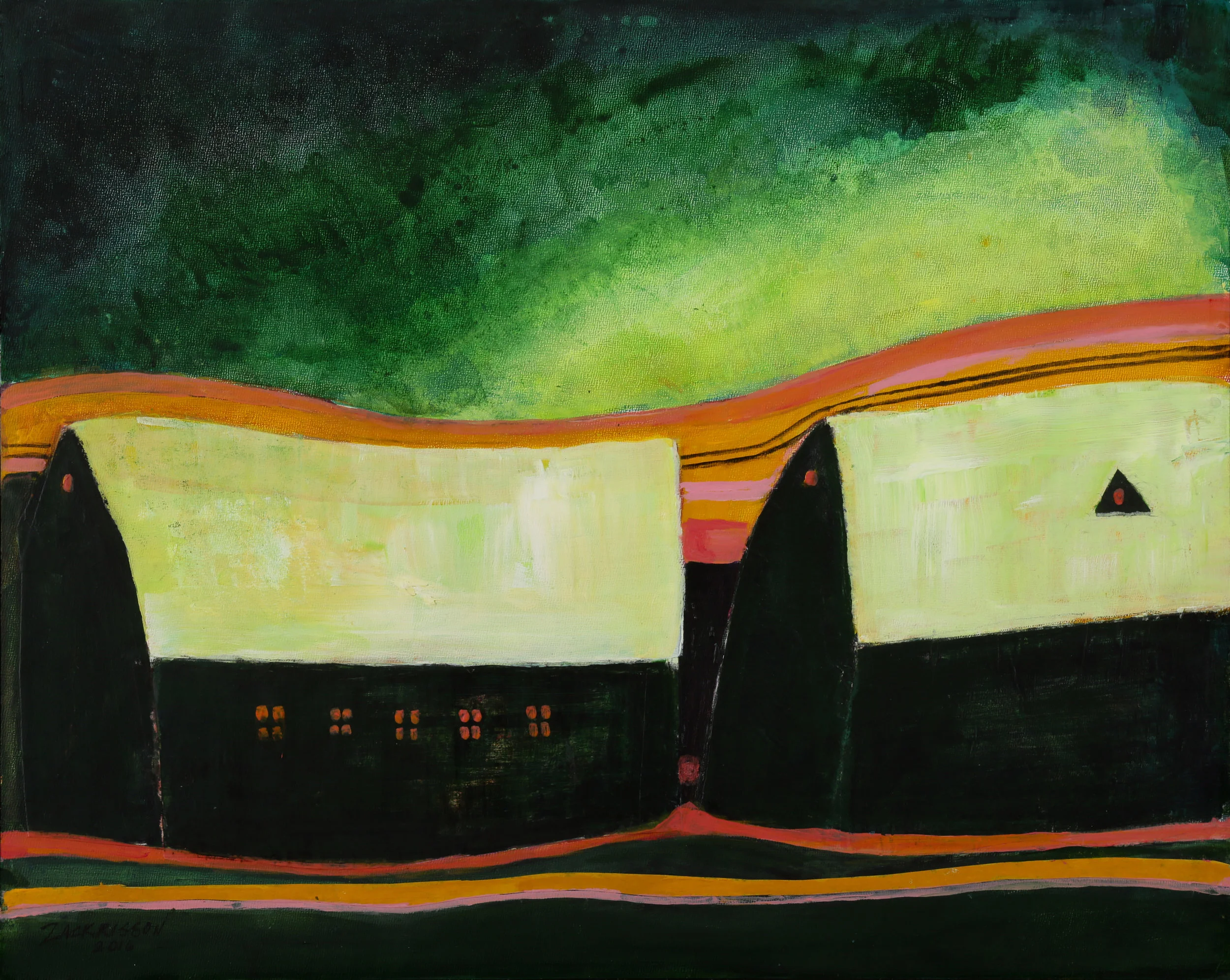 Green Sky Barns    16x20     2016