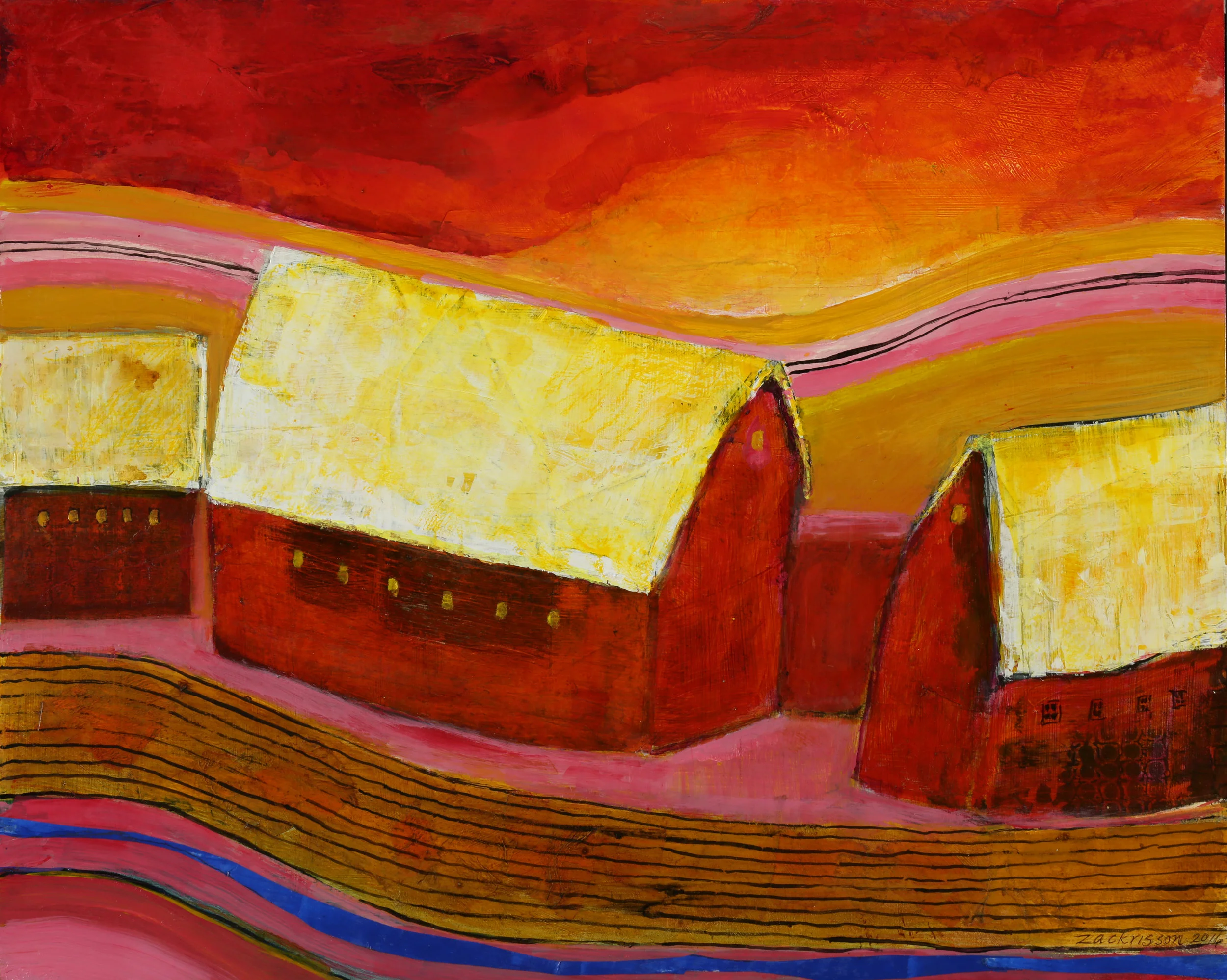 Red Barns #3     16x20     2016