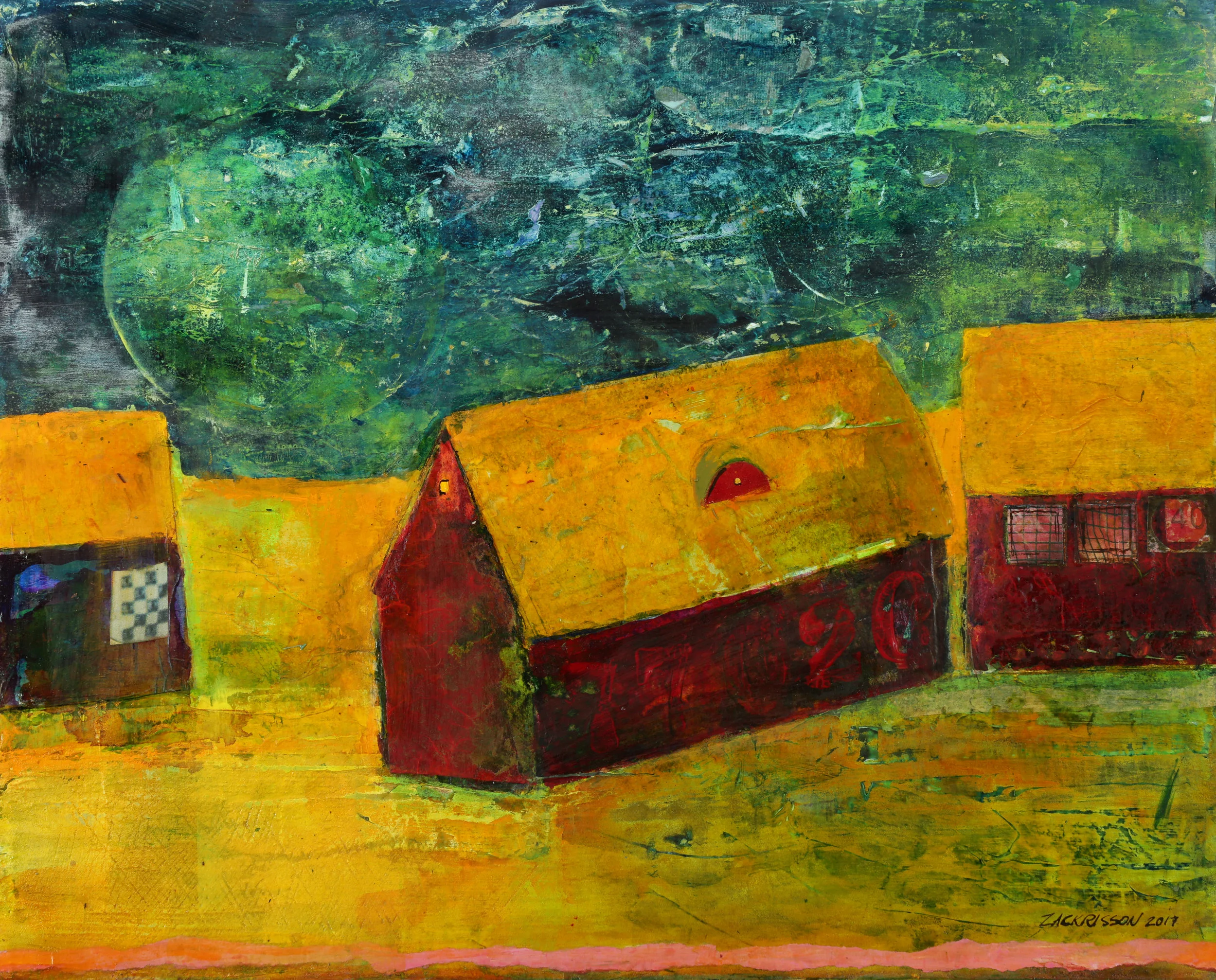Night Barn    16x20      2017