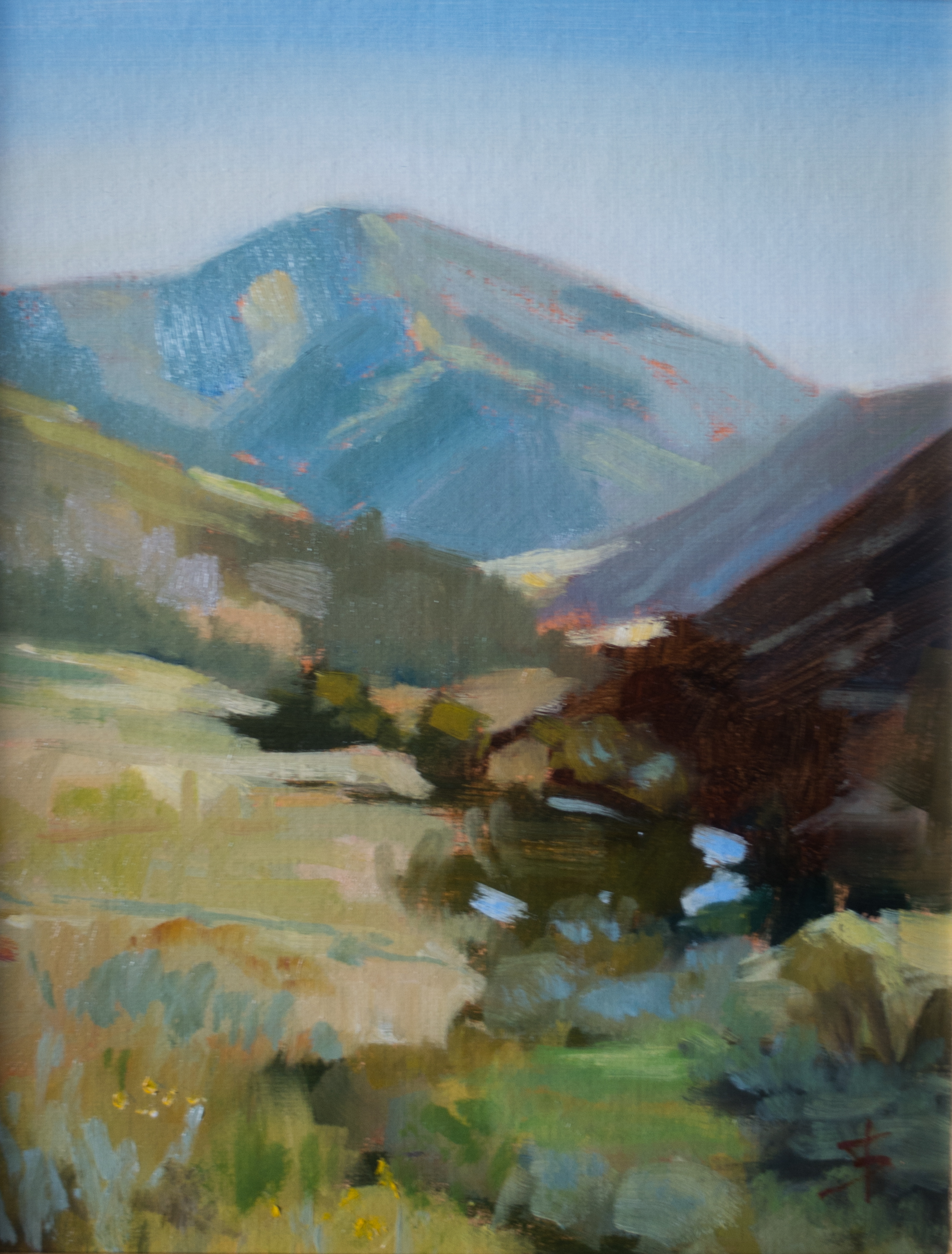 "Sun Valley" 9 x 12 oil painting. $350, framed. SOLD