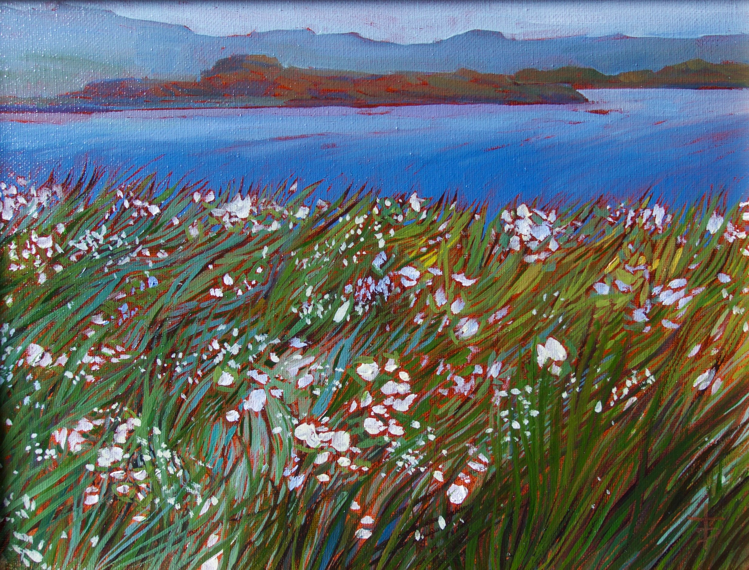 "Annie's Skye" 9 x 12" oil painting. $250 framed. SOLD.