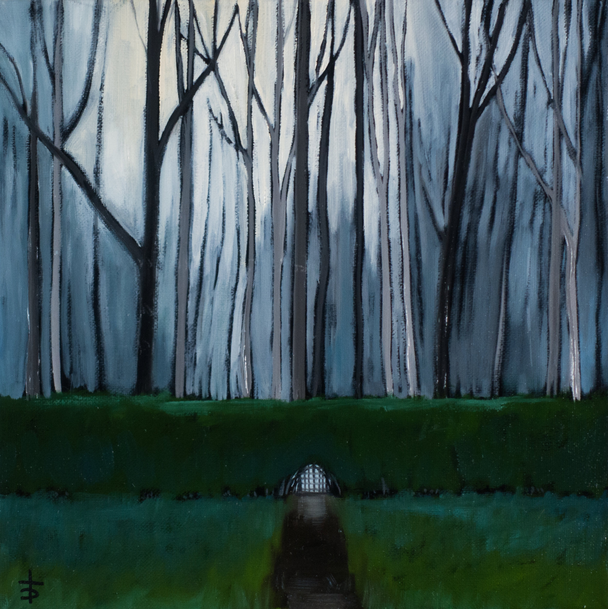 "Gate to the Old Forest" 12 x 12", oil on canvas, NFS