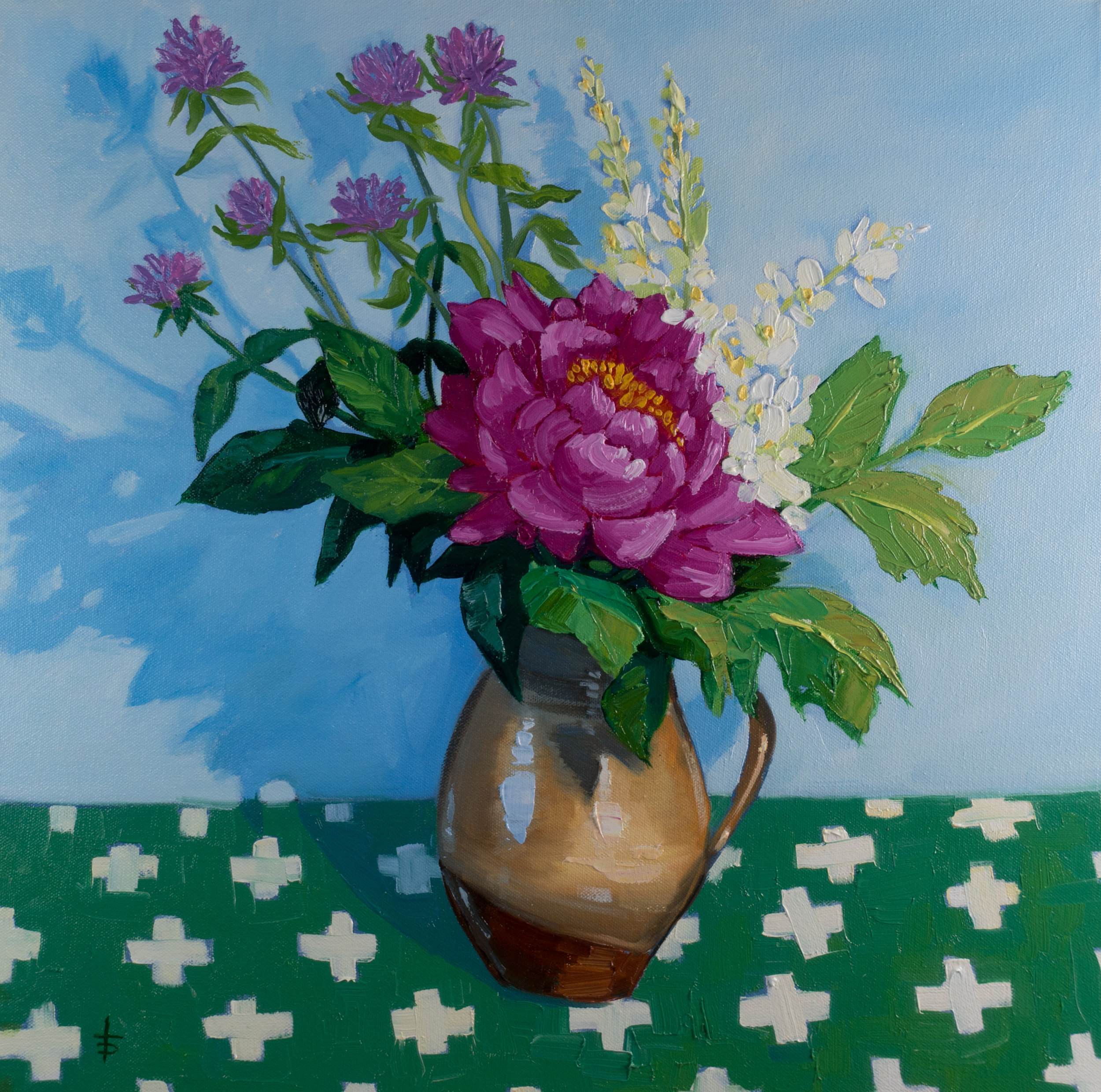 "The Charm of Ordinariness" oil on canvas, 20 x 20", $800