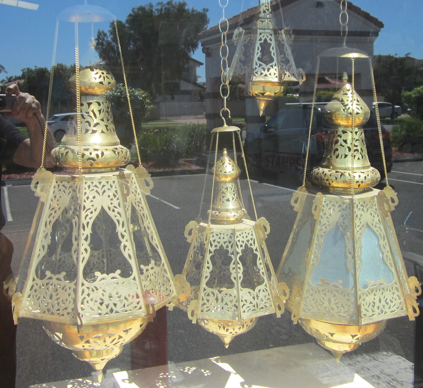 MOROCCAN STYLE BRASS LAMPS