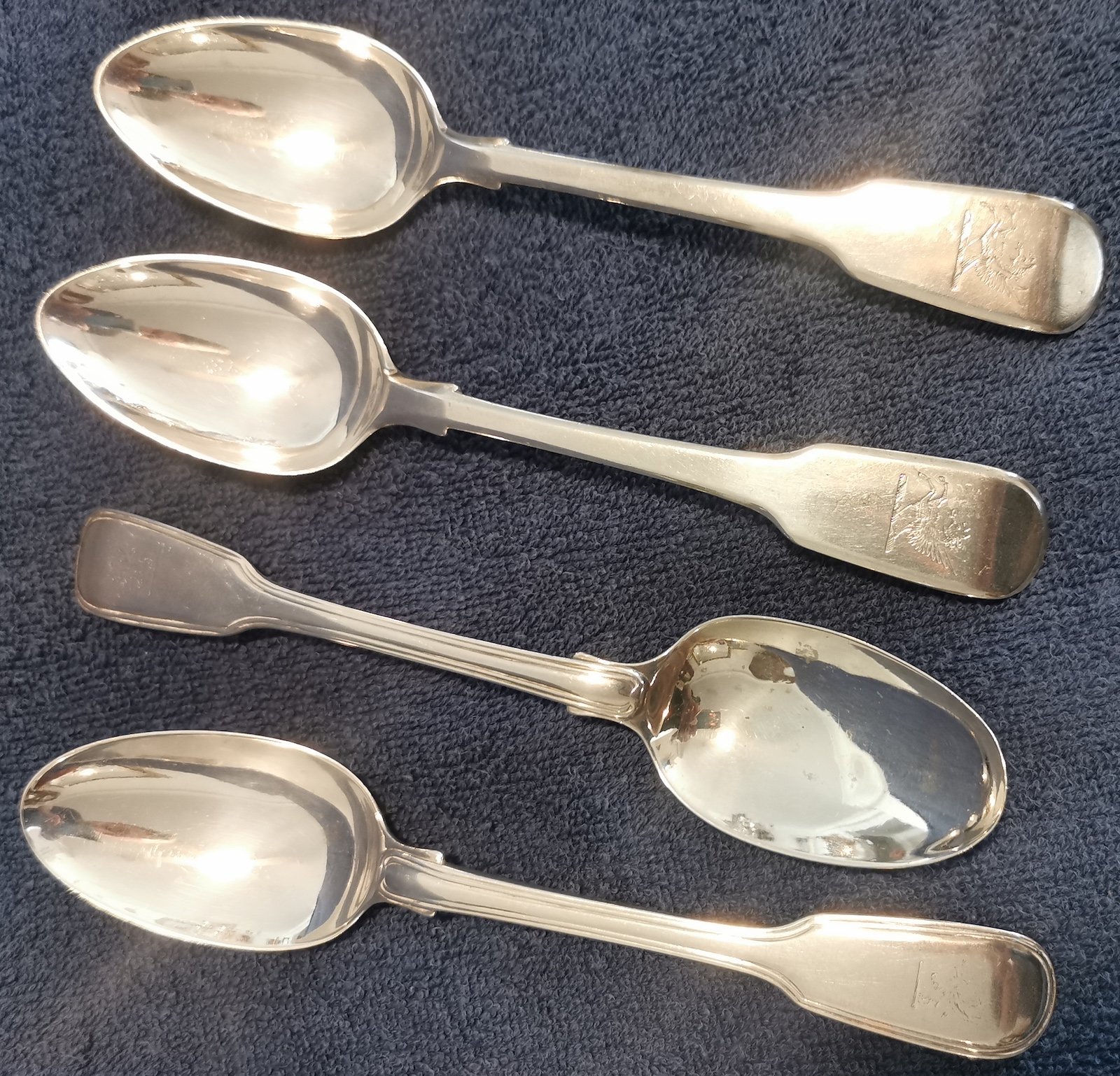 SET 4 GEORGIAN SILVER SPOONS