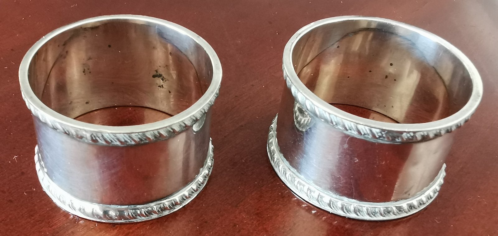 STERLING SILVER NAPKIN RINGS