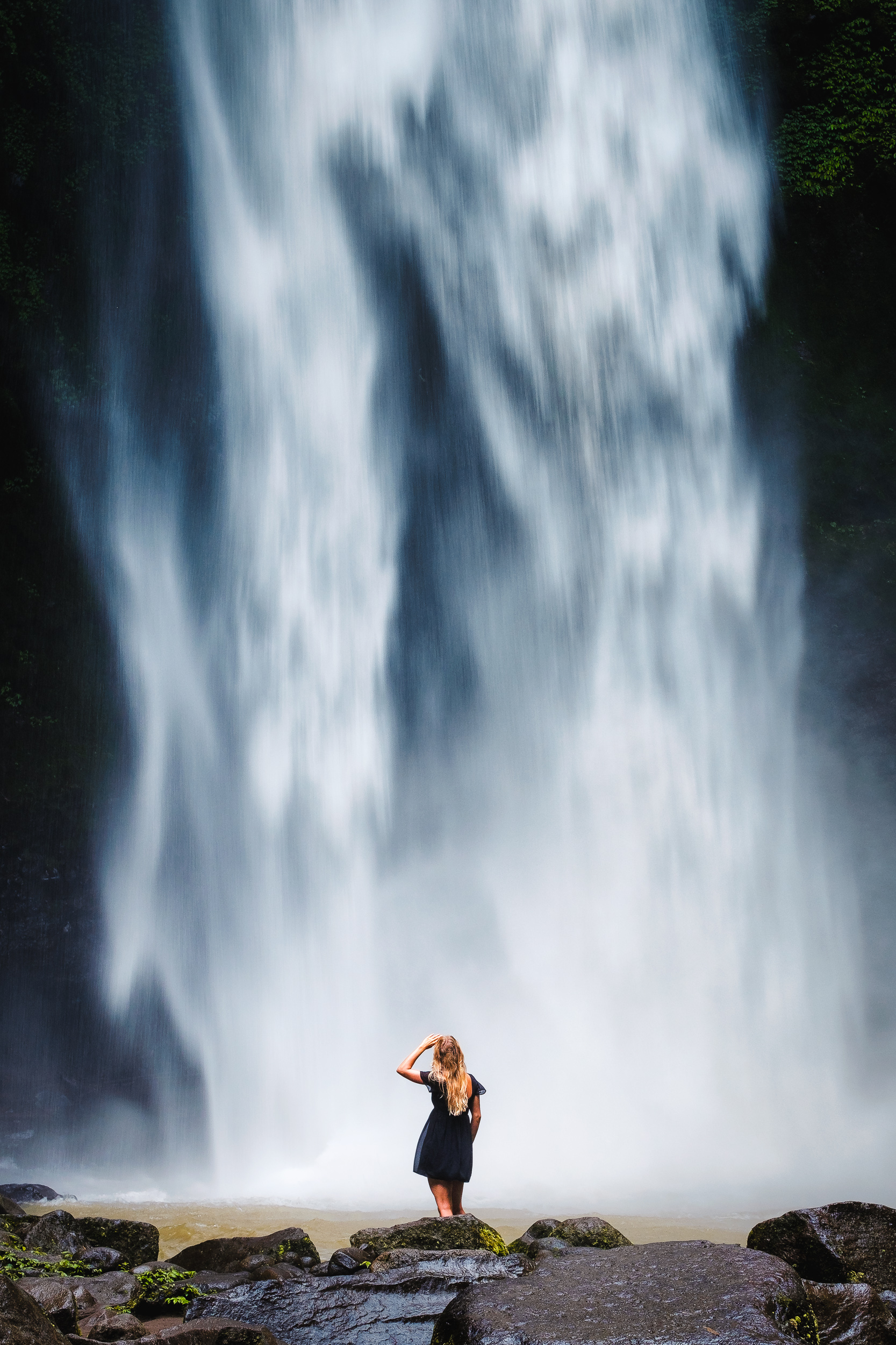  Nung Nung waterfall in Bali - Indonesia.  Fujifilm X-E3 + Fujinon XF 80mm f/2.8 R LM WR OIS Macro  1/30sec, f/9.0, ISO 320 