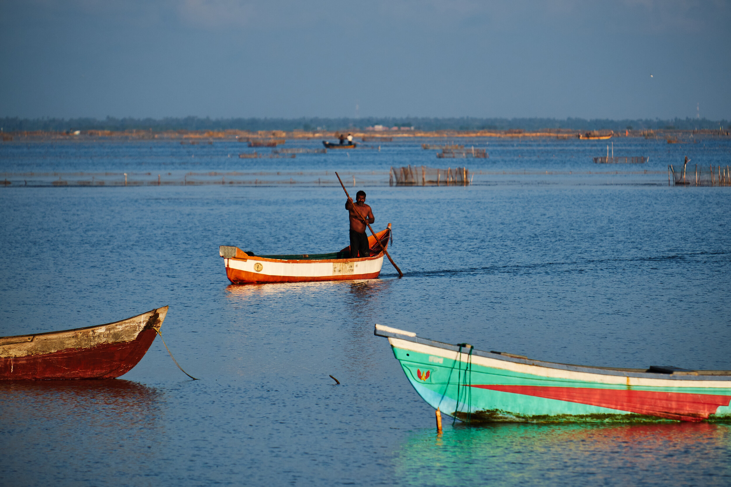   It is quite a scene to witness the boats navigating around the countless fishing nets and boats placed randomly around the regions by the individual fisherman.  