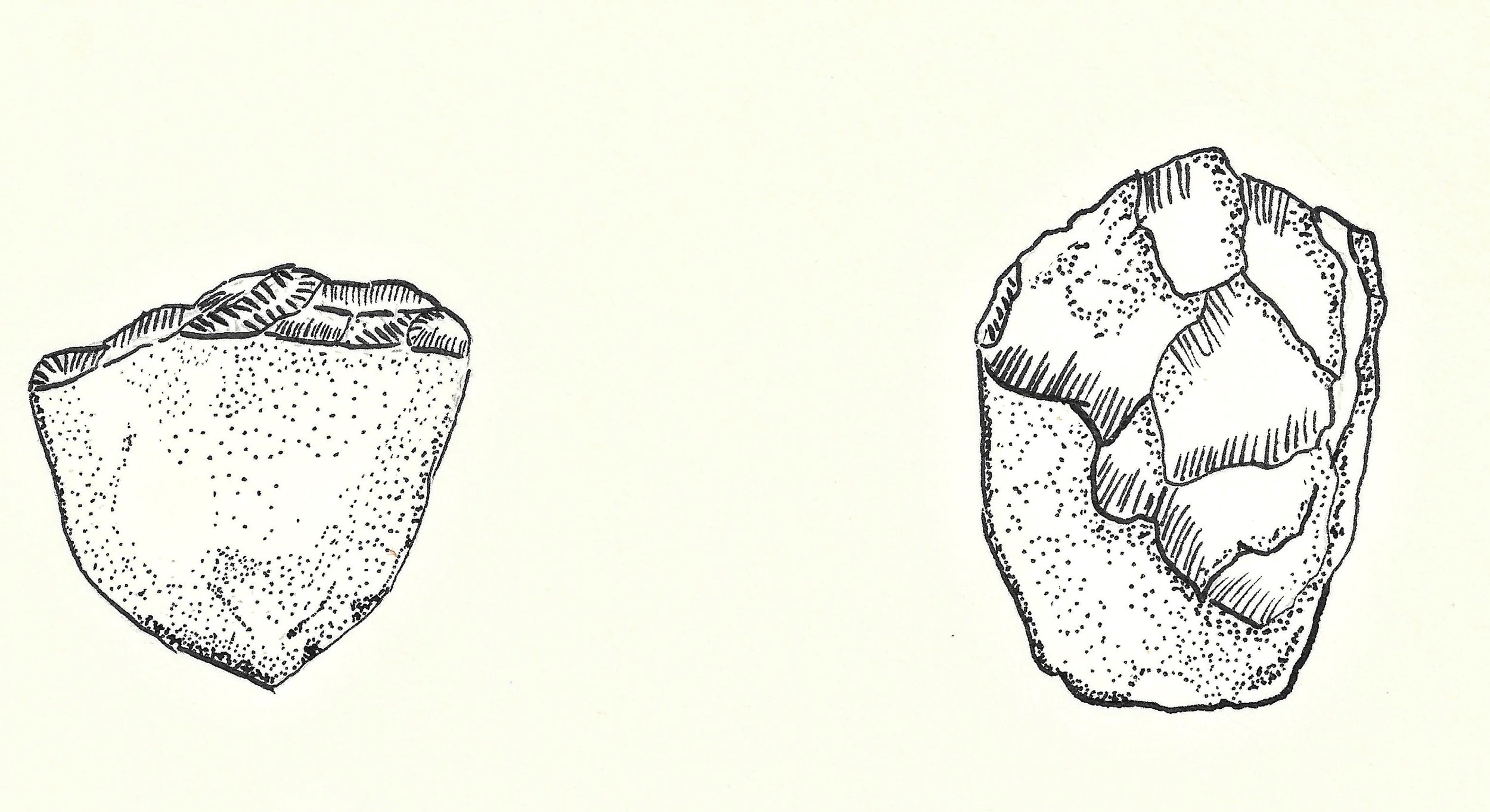 Some of the oldest stone artifacts, crude stone tools, were found in the Olduvai gorge in Tanzania.