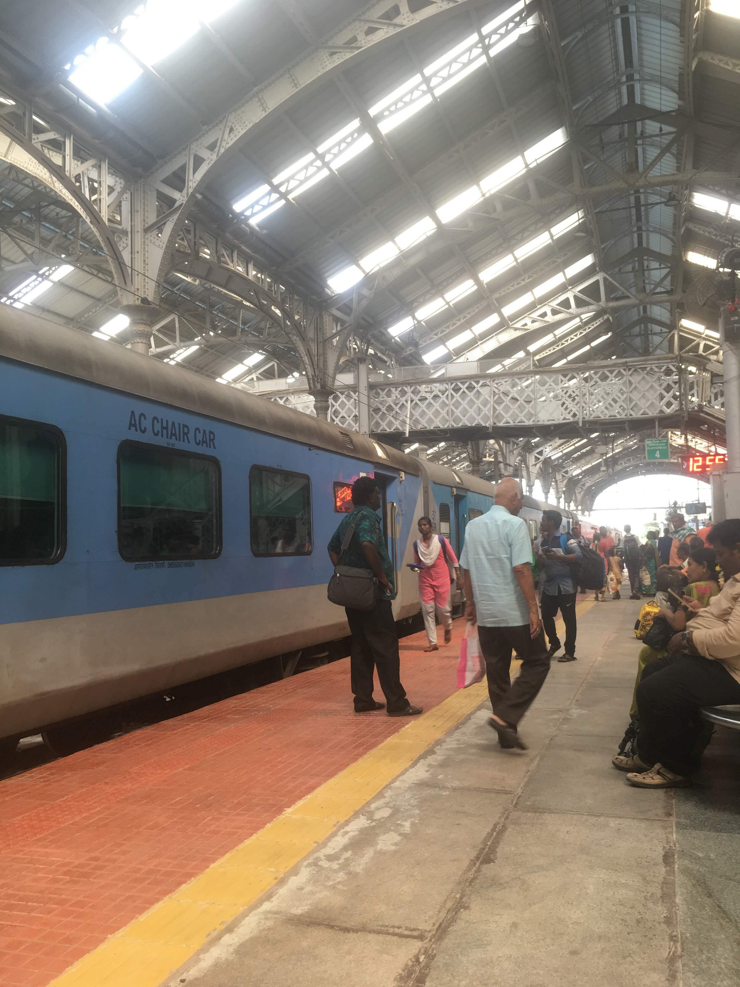 Chennai to Ariyalur -- a 4-hour train ride.