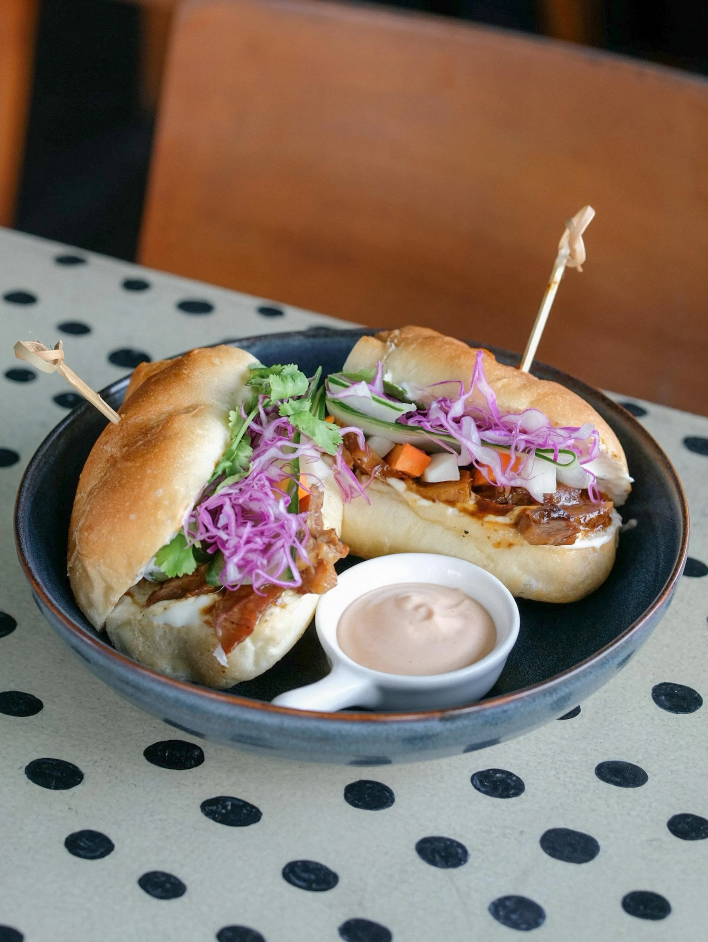Not to start drama, but this might be the best sandwich in Seminyak. 👀

Crunchy baguette, packed with flavour, and gone way too fast.
Our B&aacute;nh M&igrave; understood the assignment.

#NeonPalmsBali #BanhMi #SeminyakFood #BaliFoodies #CafeBali
