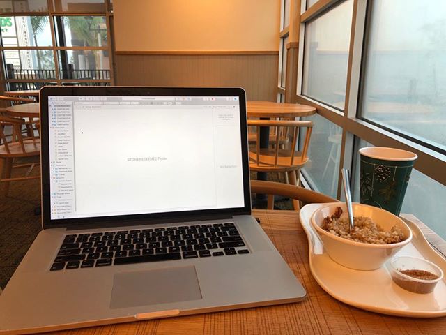 #STONE REDEEMED is well underway. #amwriting #panera #Happynewyear #books #indieauthor #RRBC