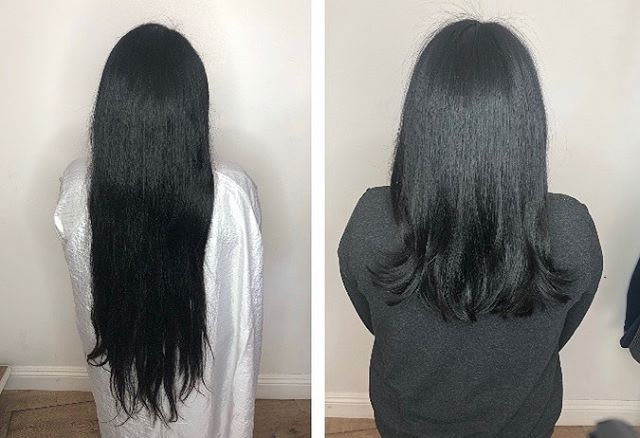 Our beautiful client cut off 16 inches to donate to Locks Of Love! Women&rsquo;s haircut by our Master Stylist: Heidi @heidistantonbeauty 💇&zwj;♀️✨ @locksofloveofficial  #blowmeawayorganicsalon #bma #haircut #haircare #organichaircare #stylists #mas