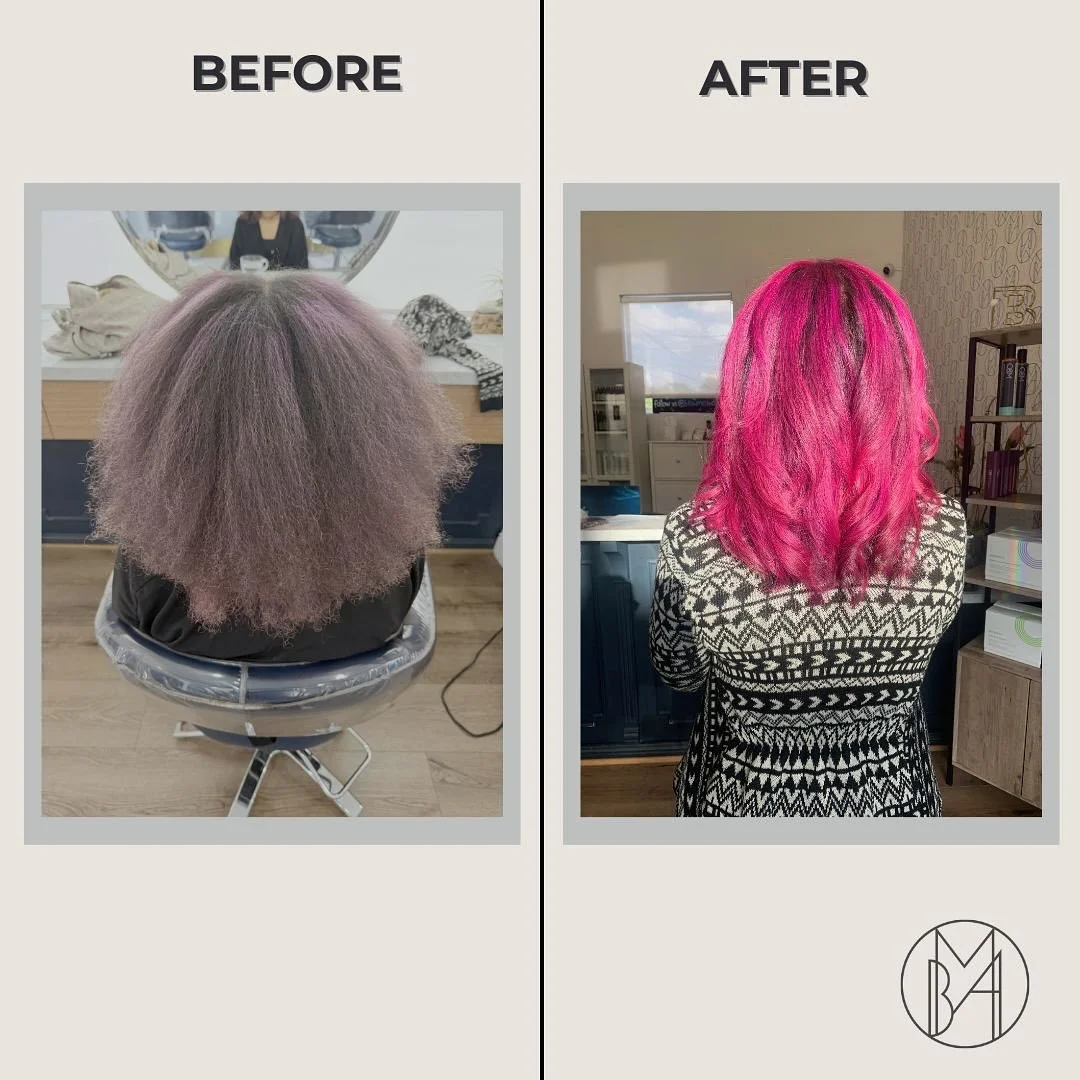 Fresh color, fresh energy 🌸
There&rsquo;s nothing like walking out of the salon feeling brand new. #SalonMagic #BlowMeAway #BeforeandAfter