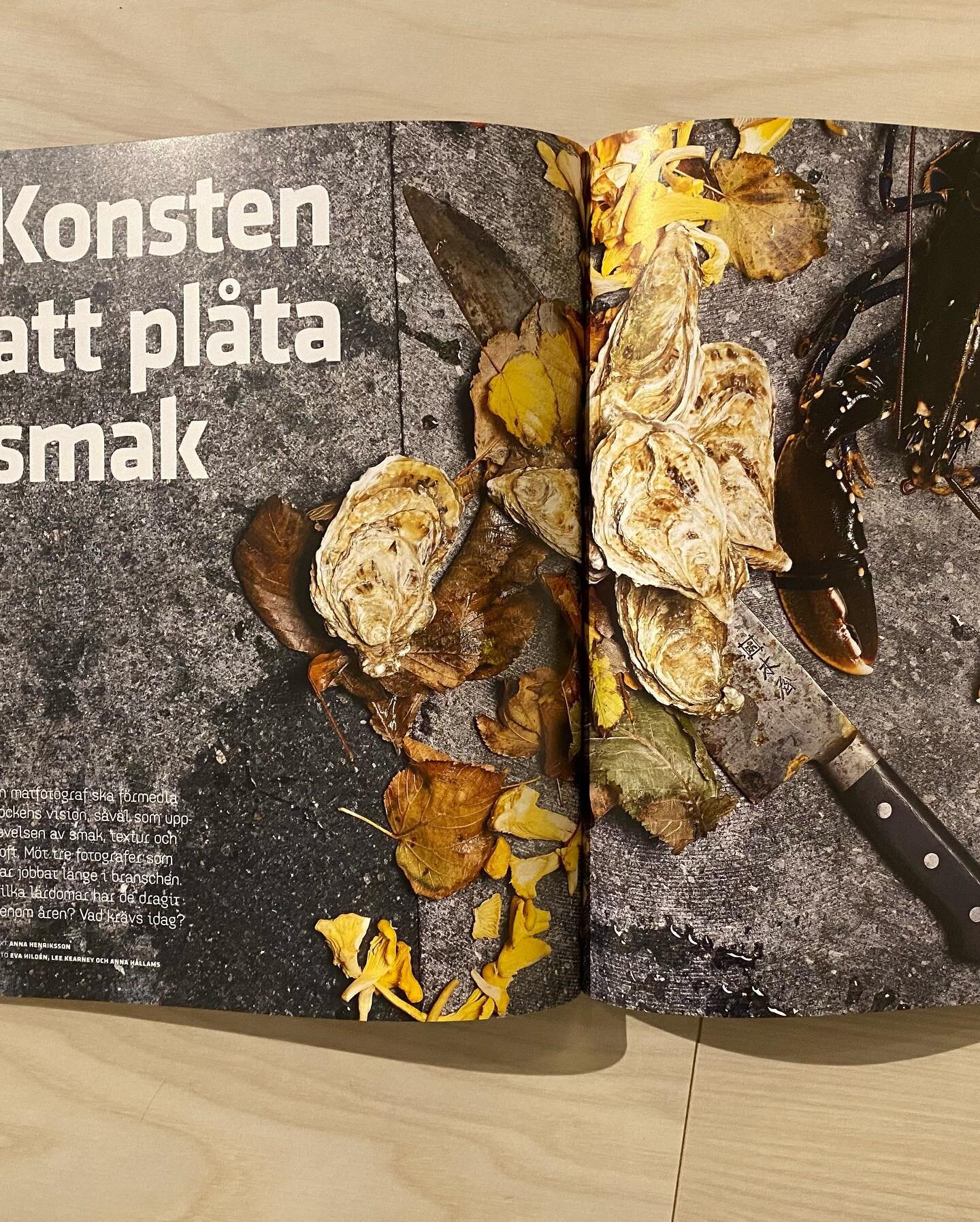 Jag &auml;r med i det senaste numret p&aring; Svenska Fotografers F&ouml;rbunds tidning.
Jag och 2 andra matfotografer pratar om branschen och att jobba med det jag &Auml;LSKAR mest. Att jobbar med mat och fotografi. Underbart!