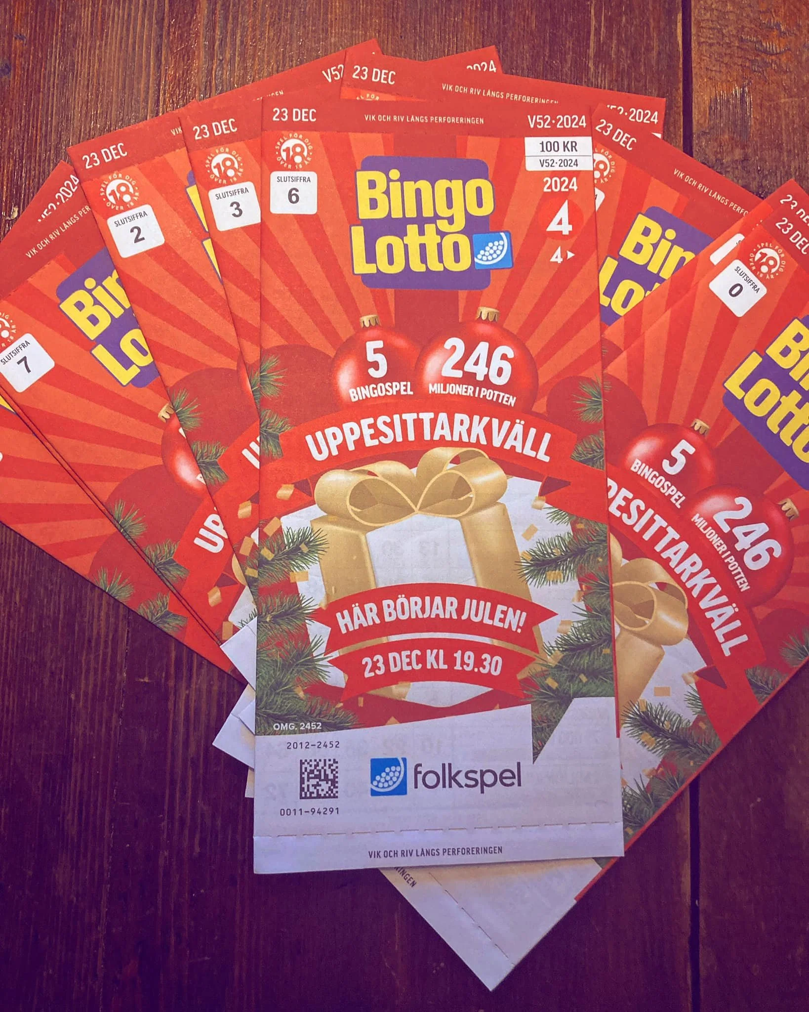 Nu s&auml;ljer vi bingolotter f&ouml;r konst&aring;kning, hockeyn och innebandyn f&ouml;r uppesittarkv&auml;llen.
Skynda innan de &auml;r slut!