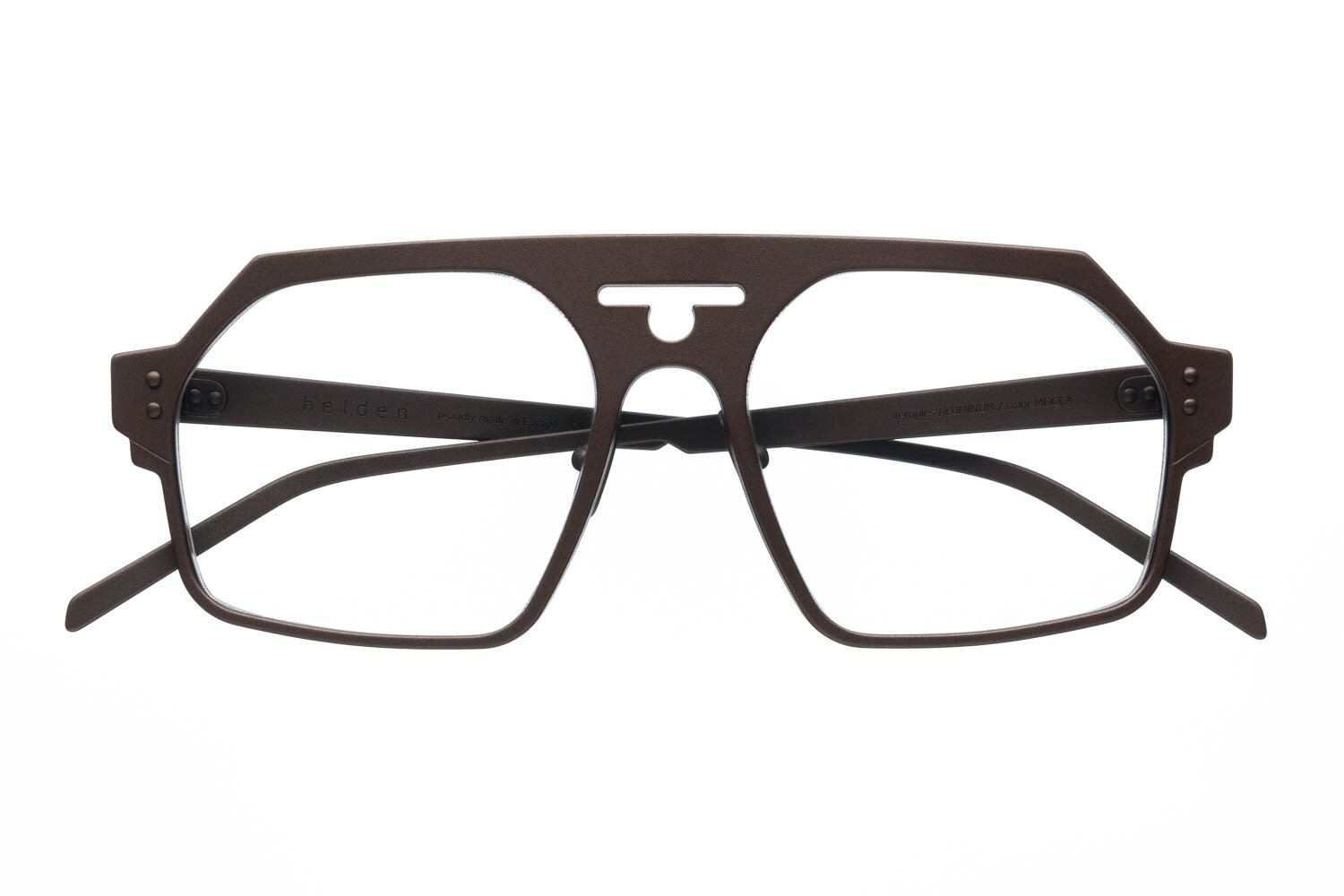model ALUMINUM VLIEGTUIG front MOCCA / temples ALUMINUM MOCCA (Copy)