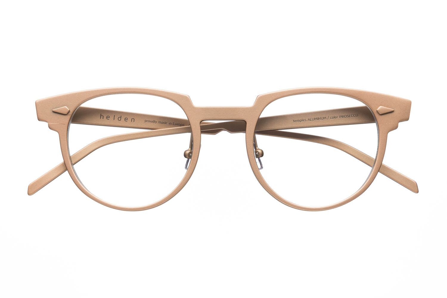 model ALUMINUM NINE front PROSECCO / temples PROSECCO ALUMINUM