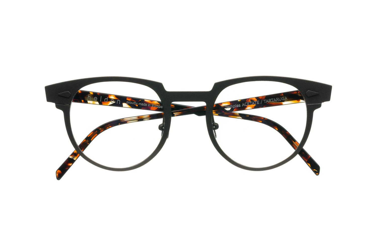 model ALUMINUM NINE front ANTRACITE / temples TARTATUGA