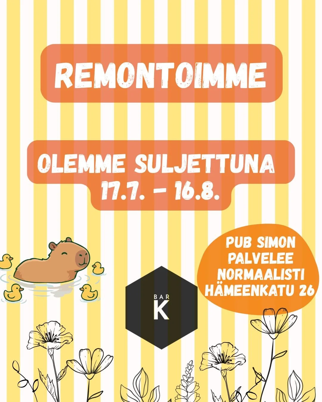 REMONTOIMME 17.7.-16.8.