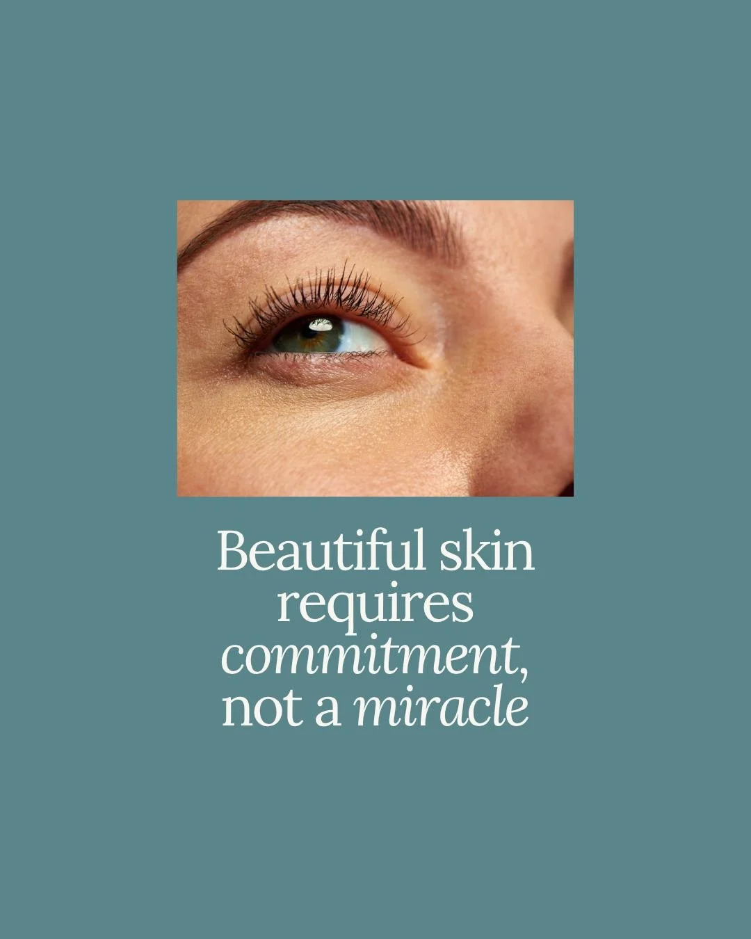 The thing nobody wants to hear: there is no serum, no facial, no 10-step routine that works without consistency. I've treated skin for over a decade and the clients with the clearest, calmest, most resilient skin aren't the ones with the biggest prod