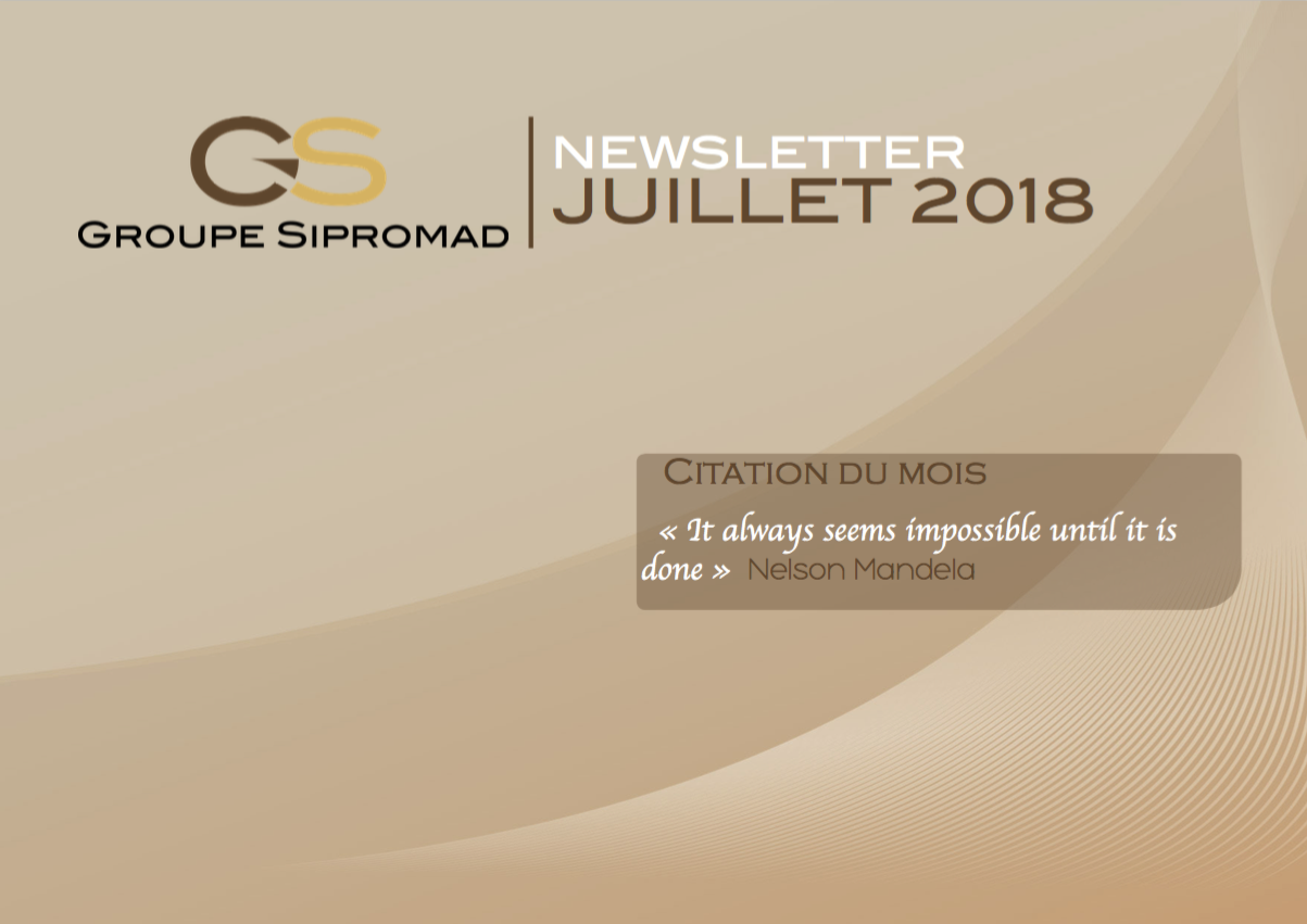 Newsletter - Juillet 2018