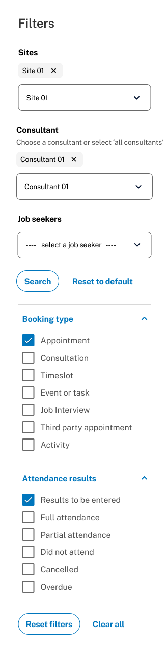  Since originally consultants’ and clients’ schedule are on separate calendars, it will take some getting used to for users to view both schedules combined on the same calendar UI in the new design. Especially regarding utilising the new filter. Howe
