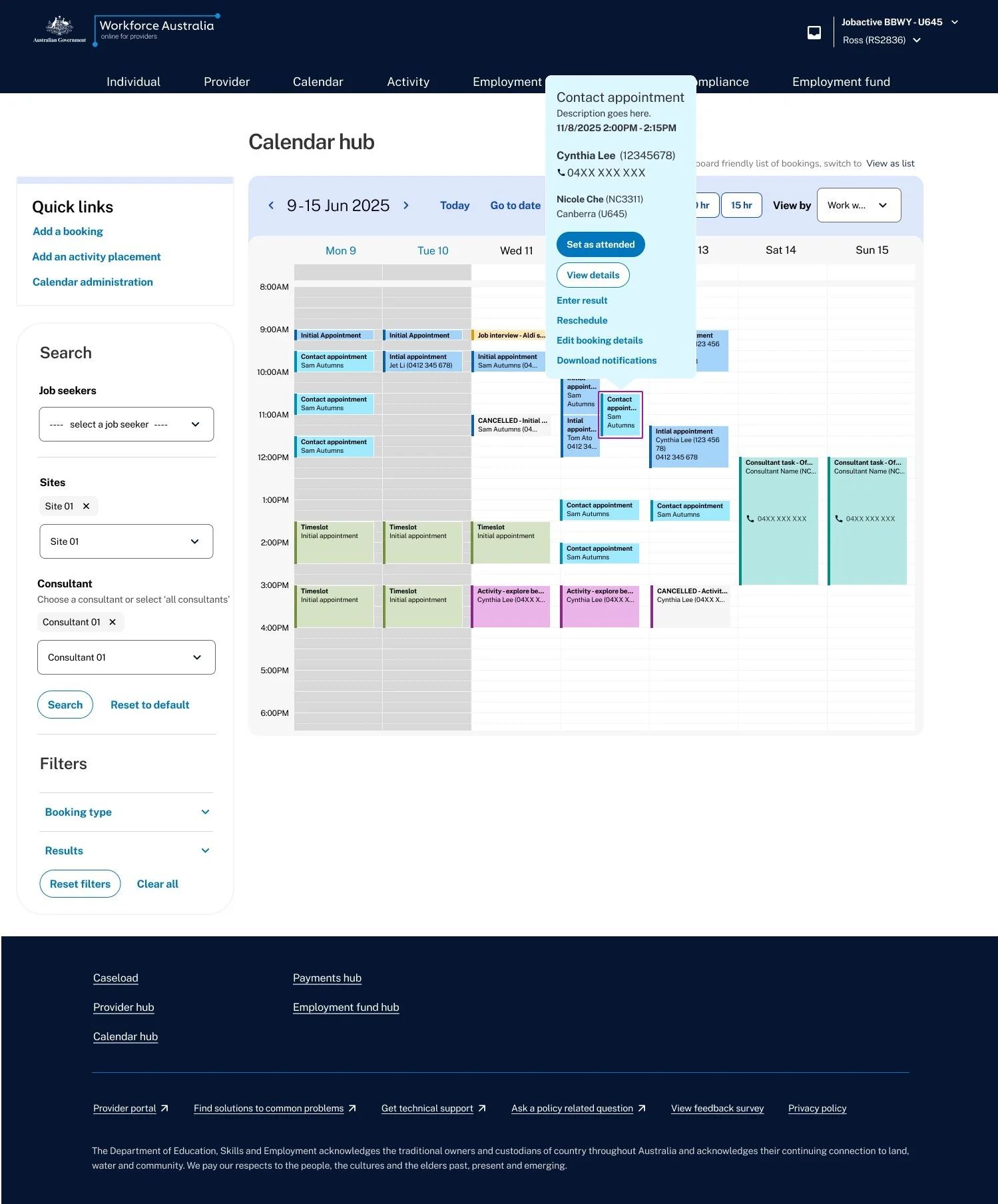 UI considerations