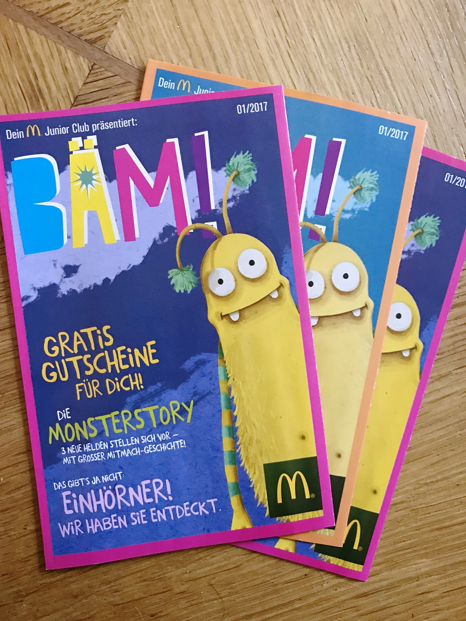 BÄM, Junior Club, Magazin, Mc Donalds, Monster, Kinder, fast food, Mayo, Illustration