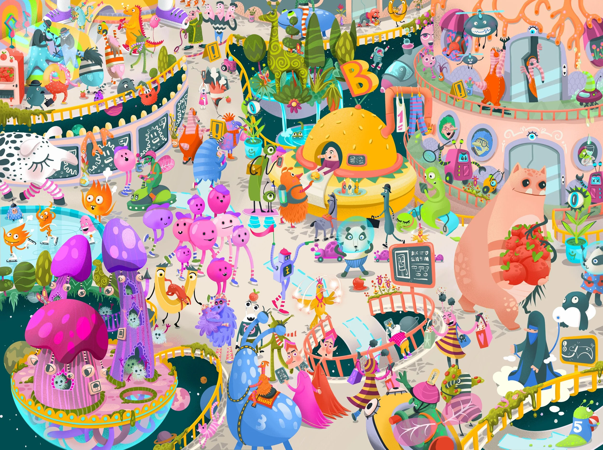 Wimmelbild / hidden object