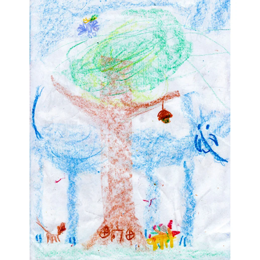 Tiptoes Lightly and Friends by her Tree