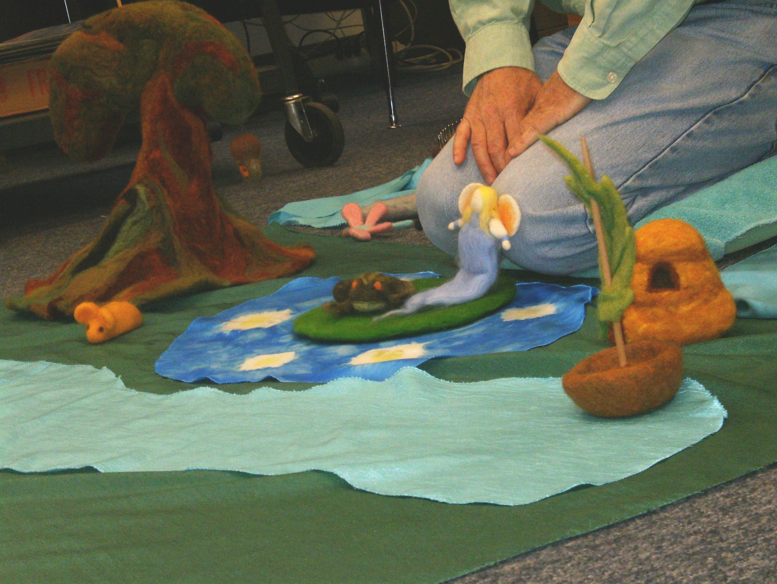 Frog on his lily pad in Soggy Mire