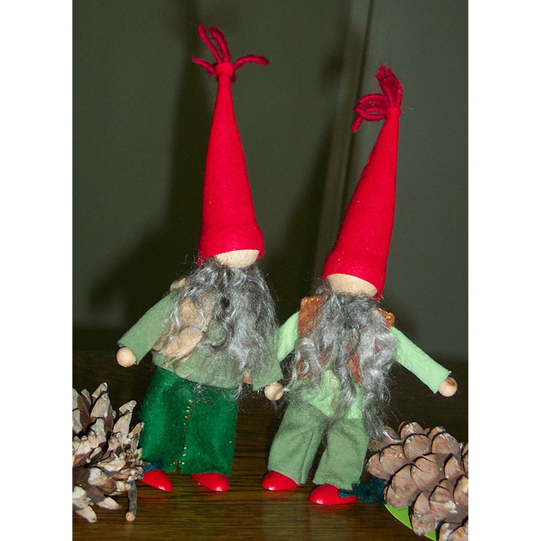 Pine Cone and Pepper Pot the Gnomes