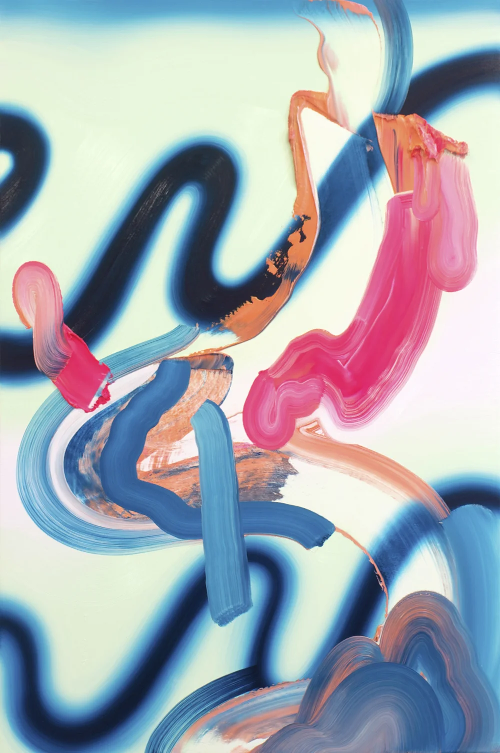 The Sensation of Falling #1 / oil on canvas / 36 x 24 inches / 91.44 x 60.96 cm / 2015 / Private Collection / ©ErinLoree