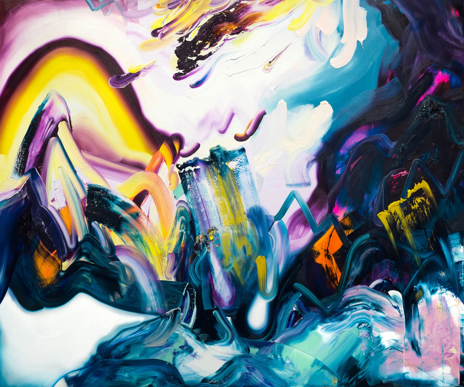 Tug-O-War / 2017 / oil on canvas / 100 x 120 inches / 254 x 305 cm / Private Collection / ©ErinLoree