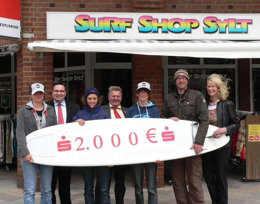(v.l.) Sonja Scholz, Clemens Raab, Henric Mielck, Rüdiger Mikolasseck, Sören Lappoehn, Thorsten Stroezel und Frauke Zucker