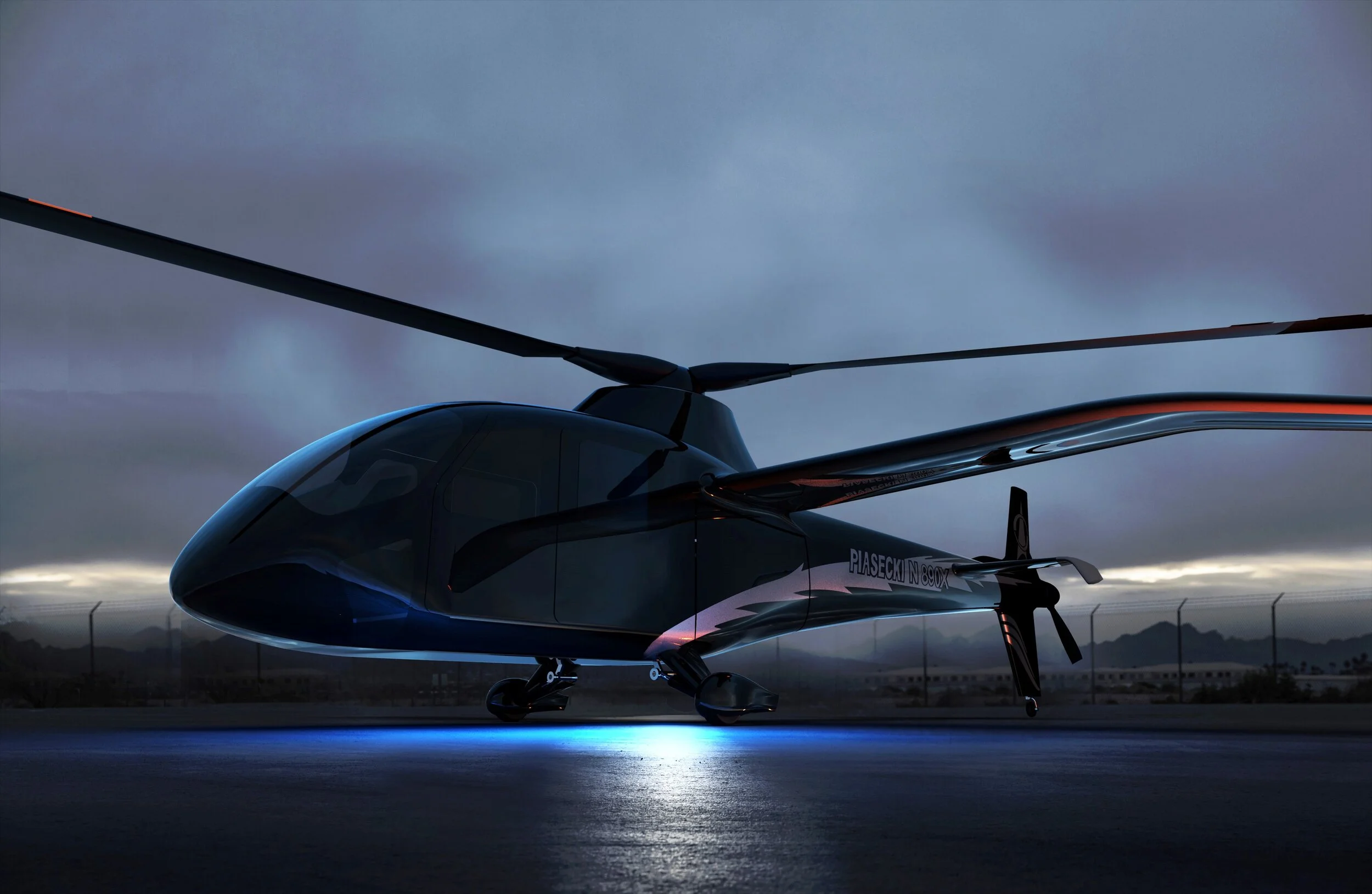 The PA-890 will be the world's first manned hydrogen helicopter.