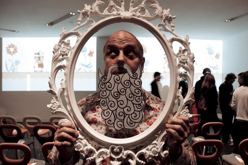 Beakus - 'Beard Frame' at Publicis launch of Tuft Commercial