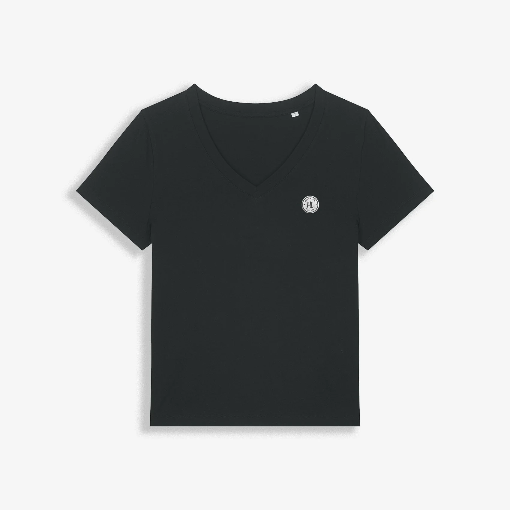 Le T-shirt col V | Noir charbon