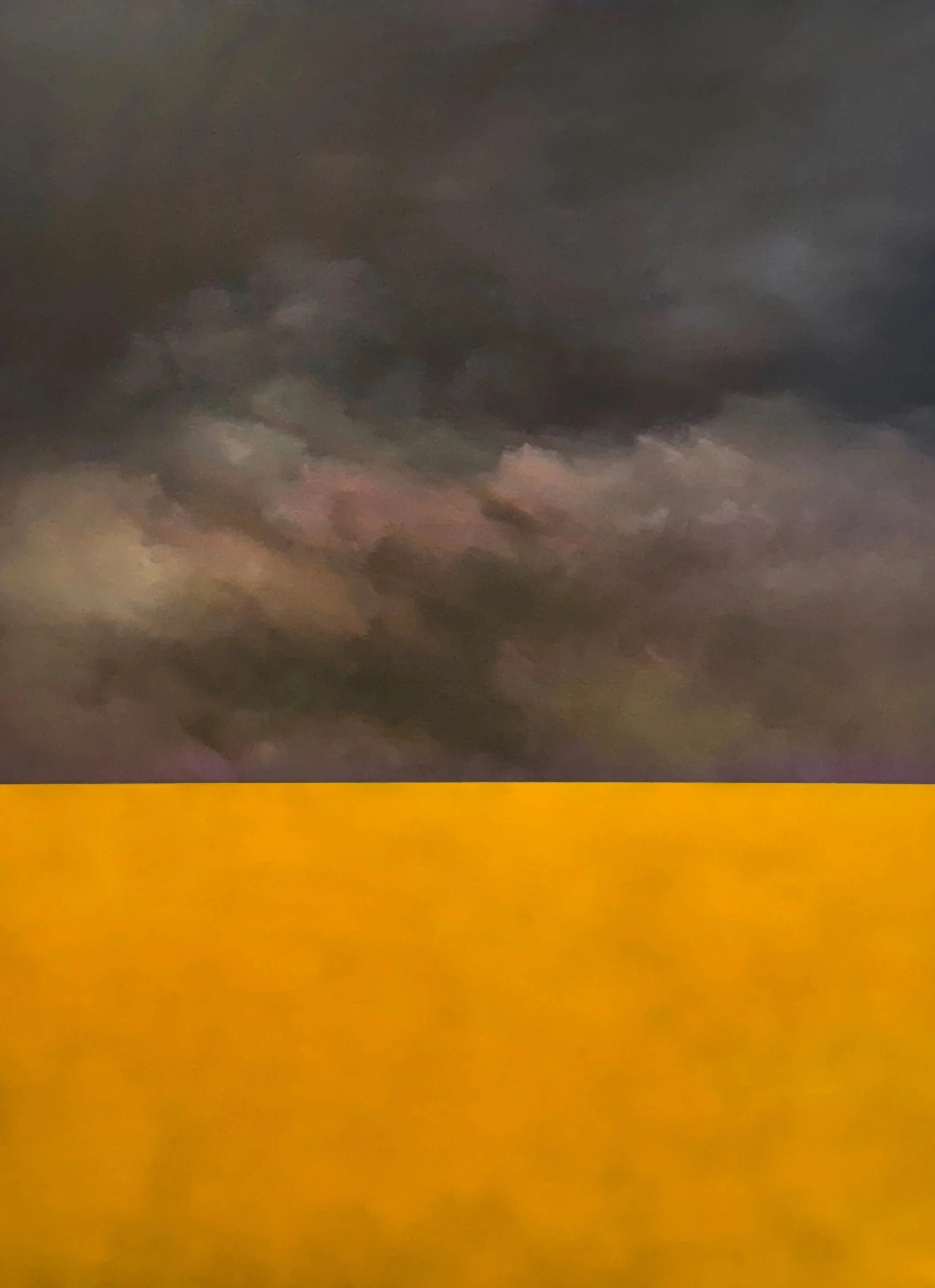  INTERSECTION I  oil and spray paint on canvas   100cm 120cm  SOLD 