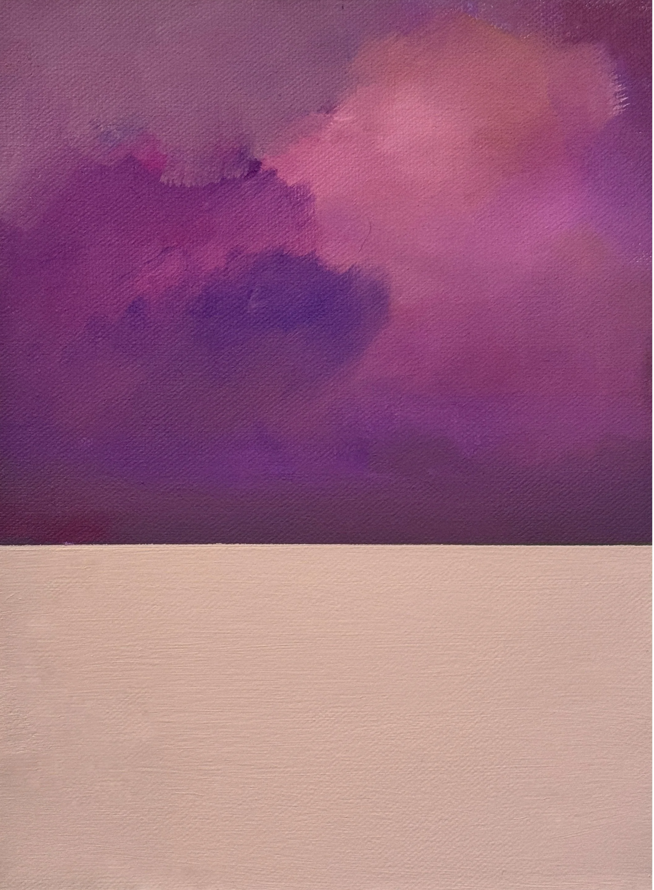  INTERSECTION VII  oil and spray paint on canvas   30cm x 21cm  SOLD 