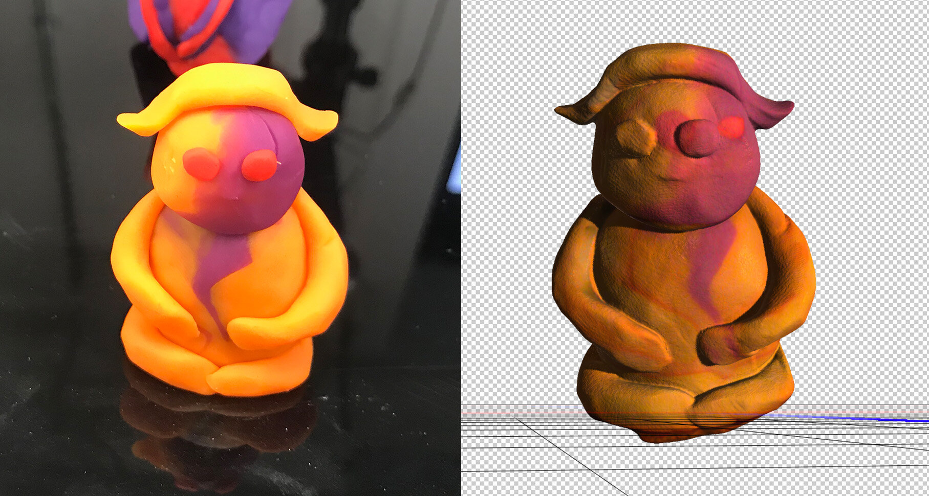 3D scanning play dough