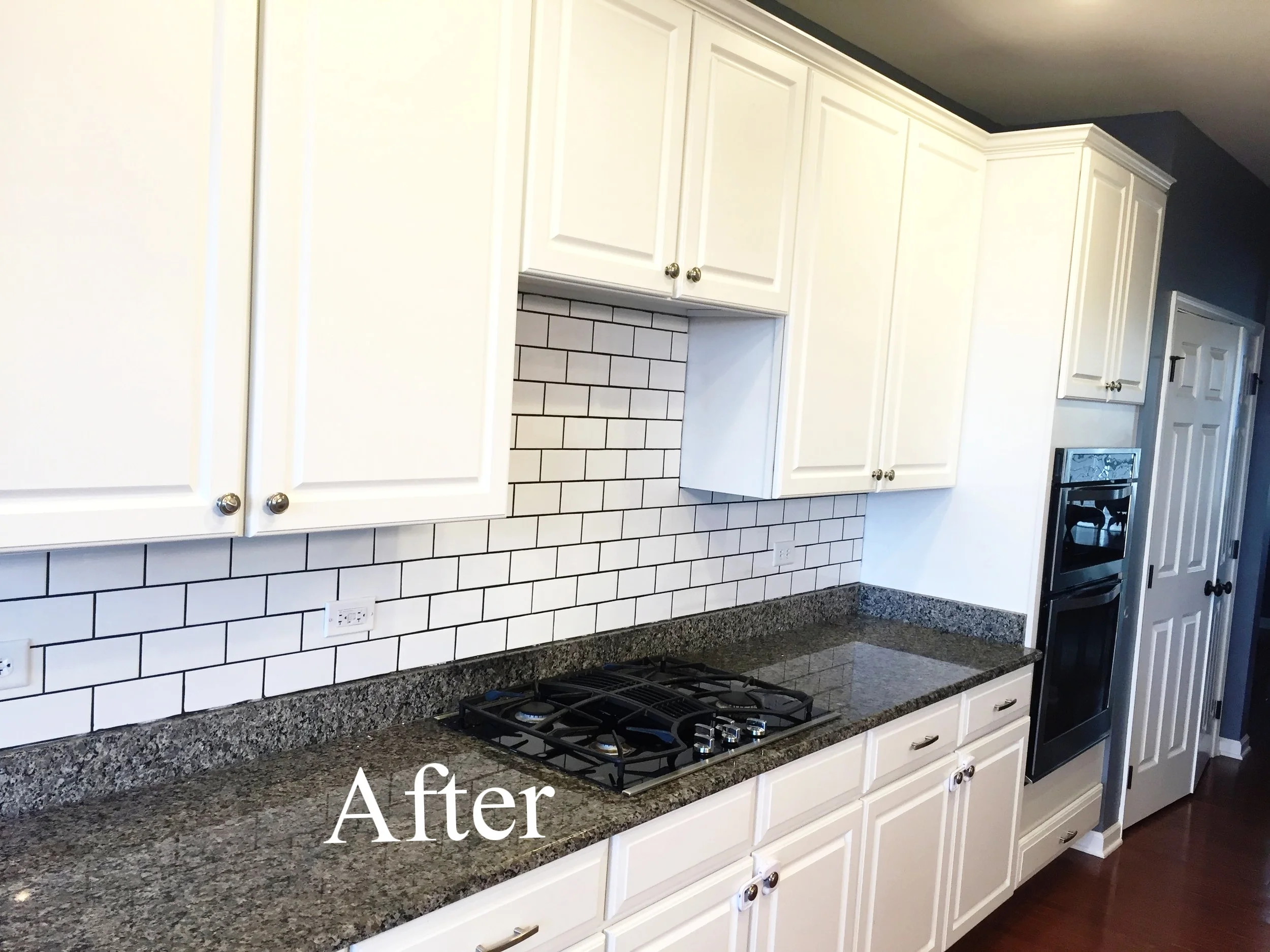 Elgin home subway tile backsplash project