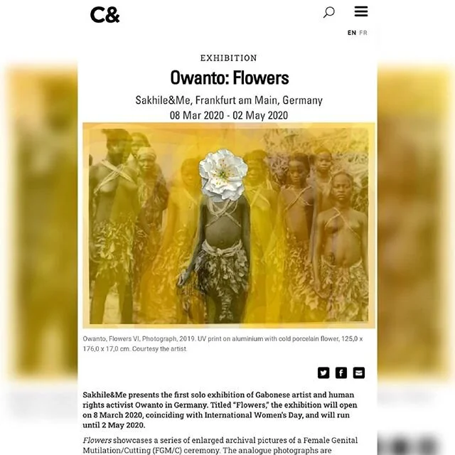 If you're in Frankfurt, Sakhile&amp;Me @sakhileandme will have their doors open from 8 March - 2 May showcasing 'Flowers'. The exhibition opening will coincide with International Women's Day. We would love to see you there!

#owanto #sakhileandme #fr