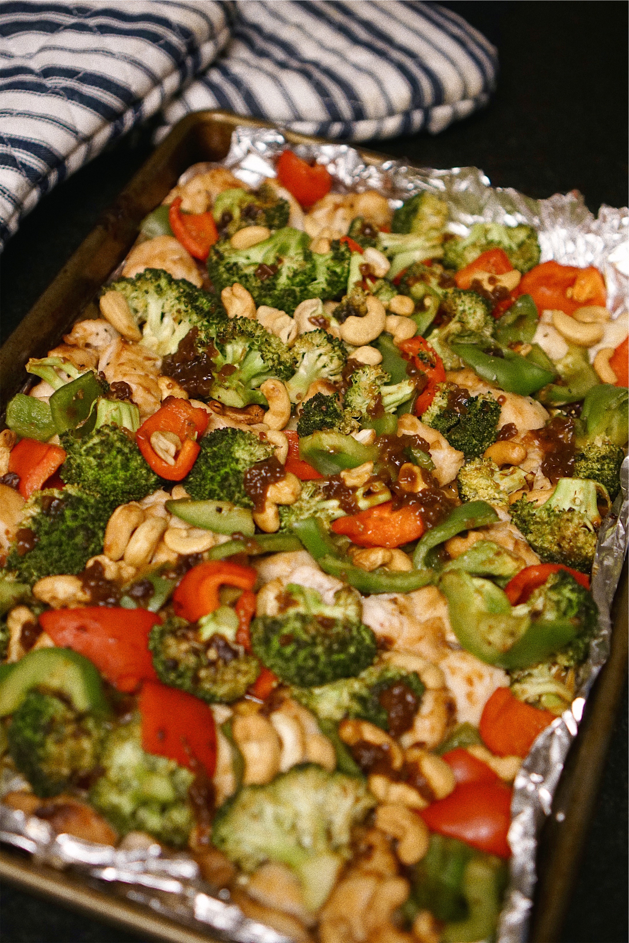 Sheet Pan Cashew Chicken